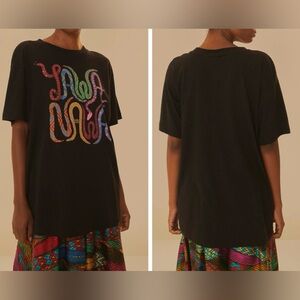 Farm Rio Yawanawa Relaxed Graphic Cotton Tee
